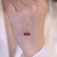Fashion Trend Unique Design Elegant Delicate Light Luxury Green Zircon Necklace Women Jewelry Party Premium Stud Earrings Gift