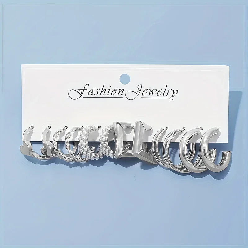 Zenat 6-Pair Elegant Daily Wear Earrings Set