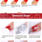 Zenat Bright Red Sparkling Glitter Gel Nail Polish
