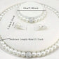 Zenat 3 PCS Pearl Fireball Necklace Set