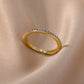 Zenat Mini Green Zircon Adjustable Ring
