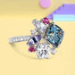 Zenat Colorful Green Cubic Zirconia Rings