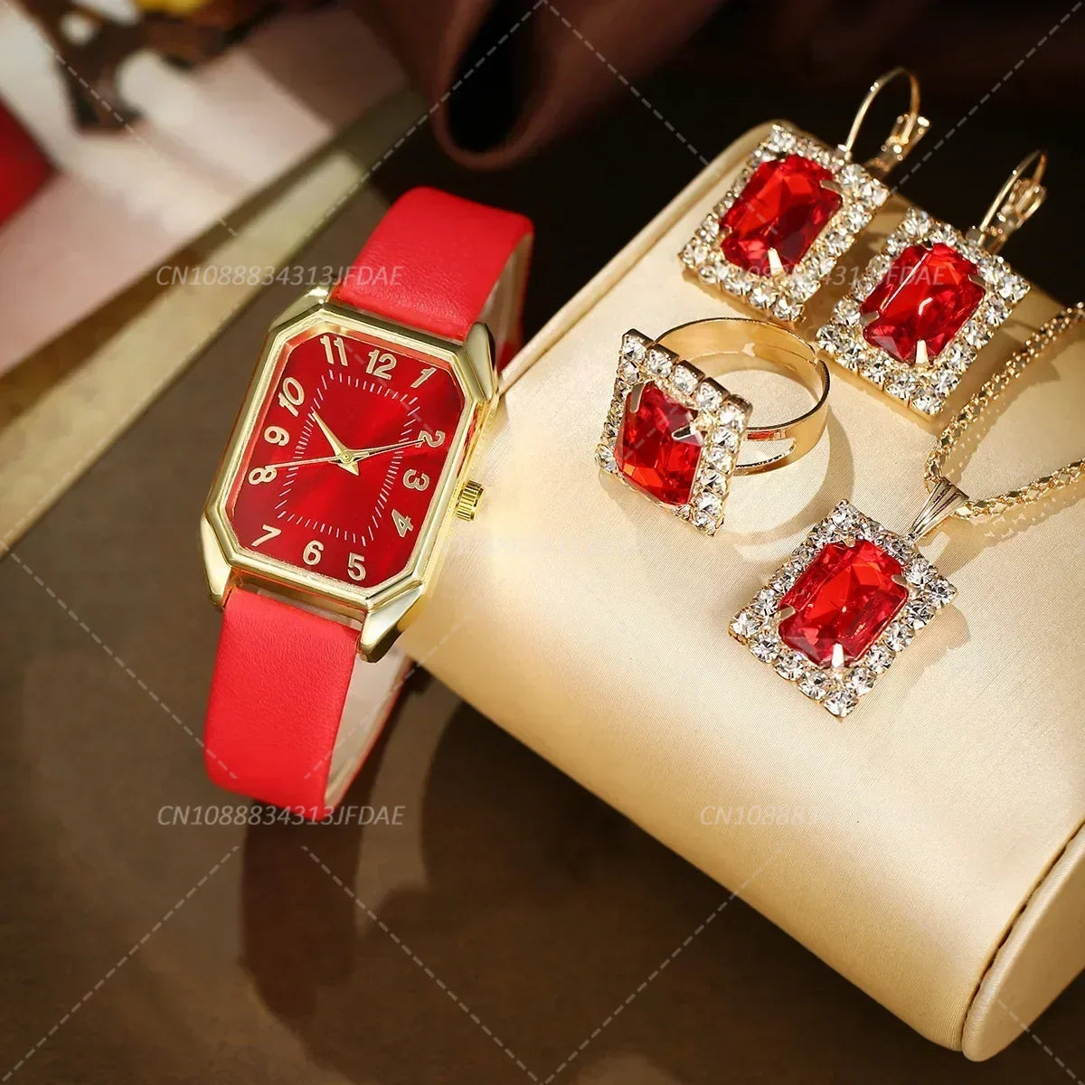 Luxury Fashion Square Women's Watches Brand Ladies Quartz Wristwatch Classic Simple Femme Blue Leather Band