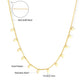 Zenat Golden Star Heart Bohemian Chain Necklace