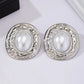 Zenat Round Geometric Stud Earrings – Women Party Gift