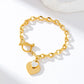 Zenat Double Heart Necklace Bracelet 316 Stainless Steel