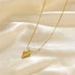 Zenat 316L Stainless Steel Love Necklace Set
