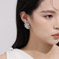Zenat Golden Woven Clip-On Earrings – Geometric Non-Pierced