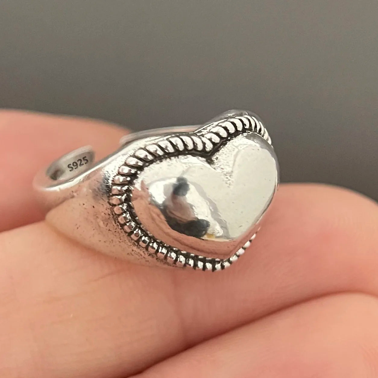 Zenat 925 Sterling Silver Minimalist Flower Ring