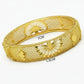 Bridal 24k Gold Color Round Bangles Adjustable