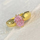 Zenat Pink Cubic Zirconia Ring for Women