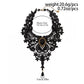 Zenat Vintage Black Lace Bead Gothic Necklace