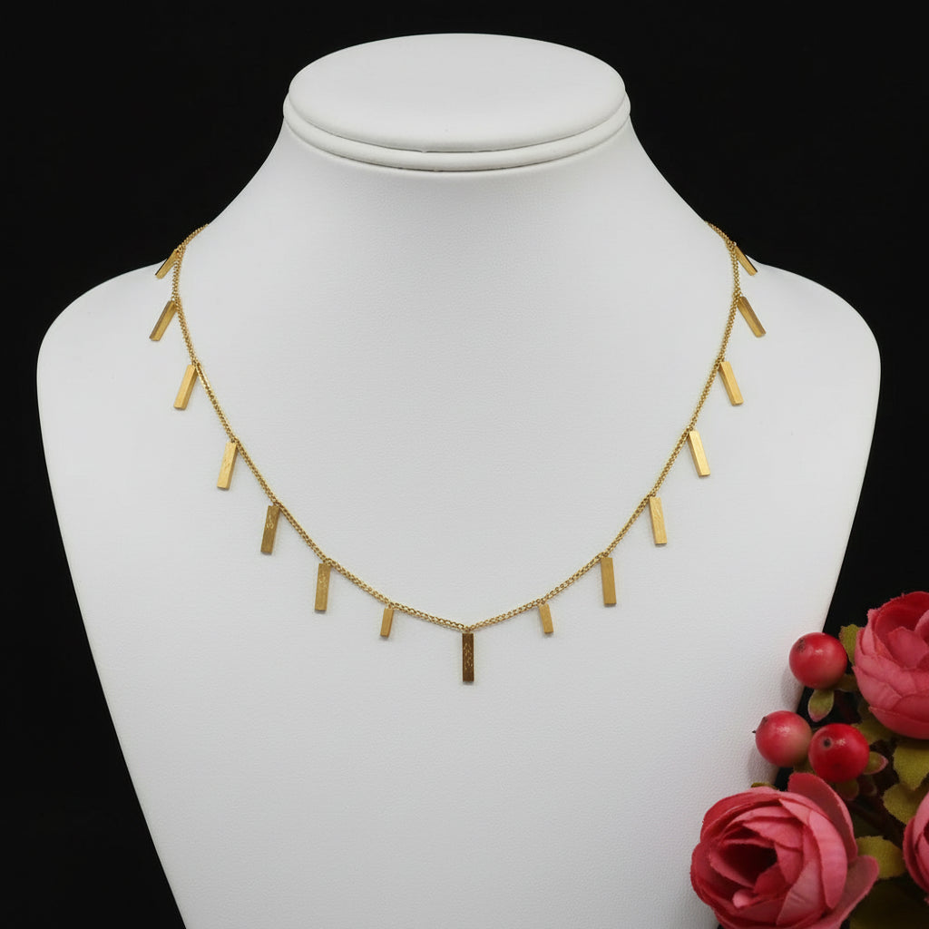 Zenat Golden Chains Necklaces Star Heart Stainless Steel
