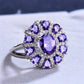 Zenat Charming Purple Flower Zircon