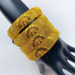 ANIID Fashion Dubai Bridal 24k Gold Color Round Bracelets Bangles  Ethiopian Luxury Hand Jewelry for Indian Wedding Party Gifts