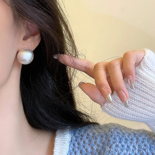 Zenat Brushed Frosted Semicircle Earrings – Luxurious 2023