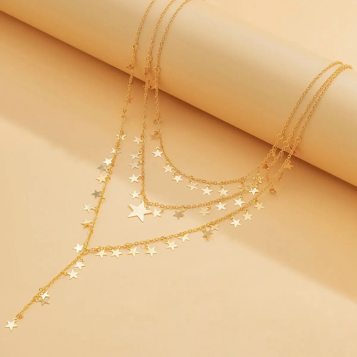 Zenat 3Pcs/Set Sexy Goth Star Tassel Long Pendant