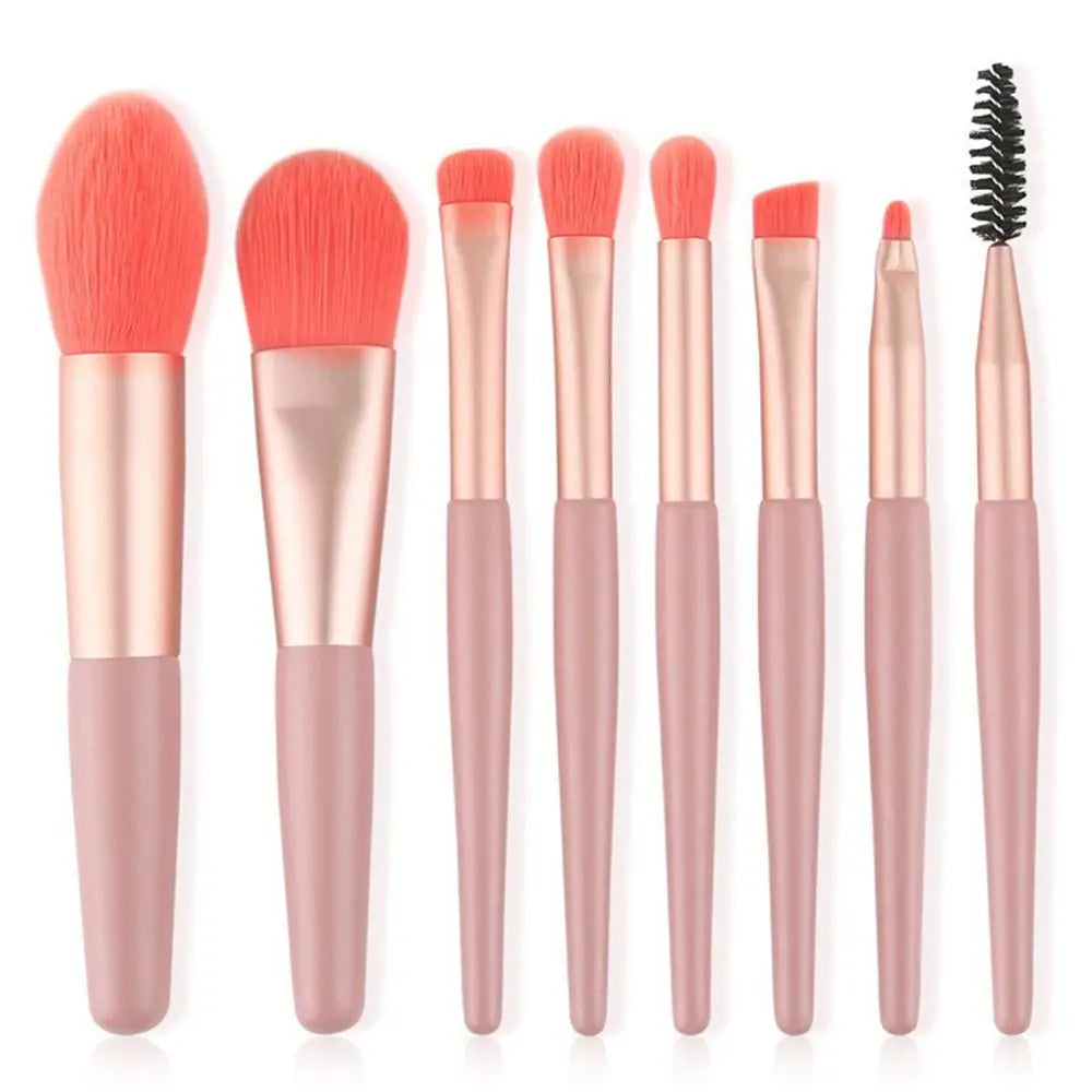 Zenat 8-Piece Premium Makeup Brush Set with Bag