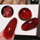 Zenat Bright Red Sparkling Glitter Gel Nail Polish