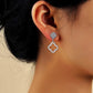 Zenat Hollow Four-Leaf Flower Earrings – Elegant Fashionable