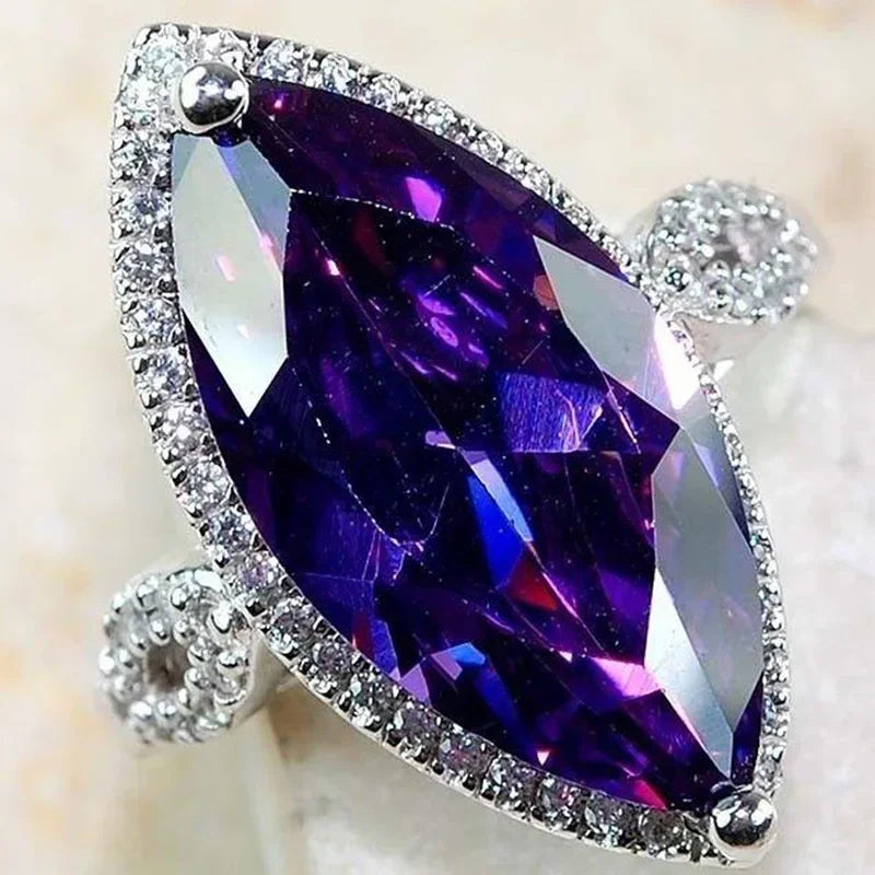 Zenat Sparkling Crystal Zircon Women's Ring