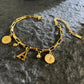 Named Letters 18K Gold-plated Stainless Steel Bracelet