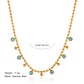 Zenat Vintage Round Zircon Tassel Pendant Necklace