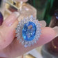 Zenat Sea Blue Cubic Zirconia Women’s Ring