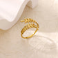 Zenat Zircon Geometric Evil Eye Adjustable Ring