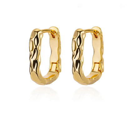 Zenat Elegant Round Hoop Earrings – Luxury Stainless Steel