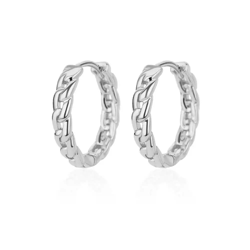 Zenat Elegant Round Hoop Earrings – Luxury Stainless Steel