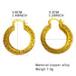 Zenat Dubai Gold Plated Hollow Earrings – Fine Jewelry