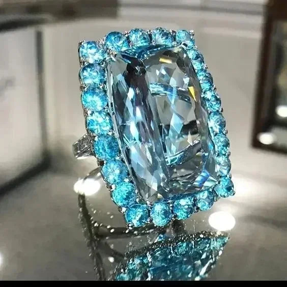Zenat Sparkling Crystal Zircon Women's Ring