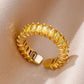 Delicate Colorful Zircon Rings for Women New In Gold Color Wedding Ring Aesthetic Fashion Jewelry Gift anillos mujer