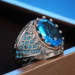Zenat Colorful Green Cubic Zirconia Rings