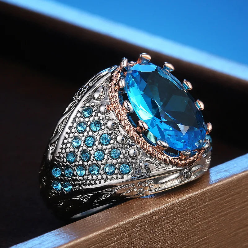 Zenat Colorful Green Cubic Zirconia Rings