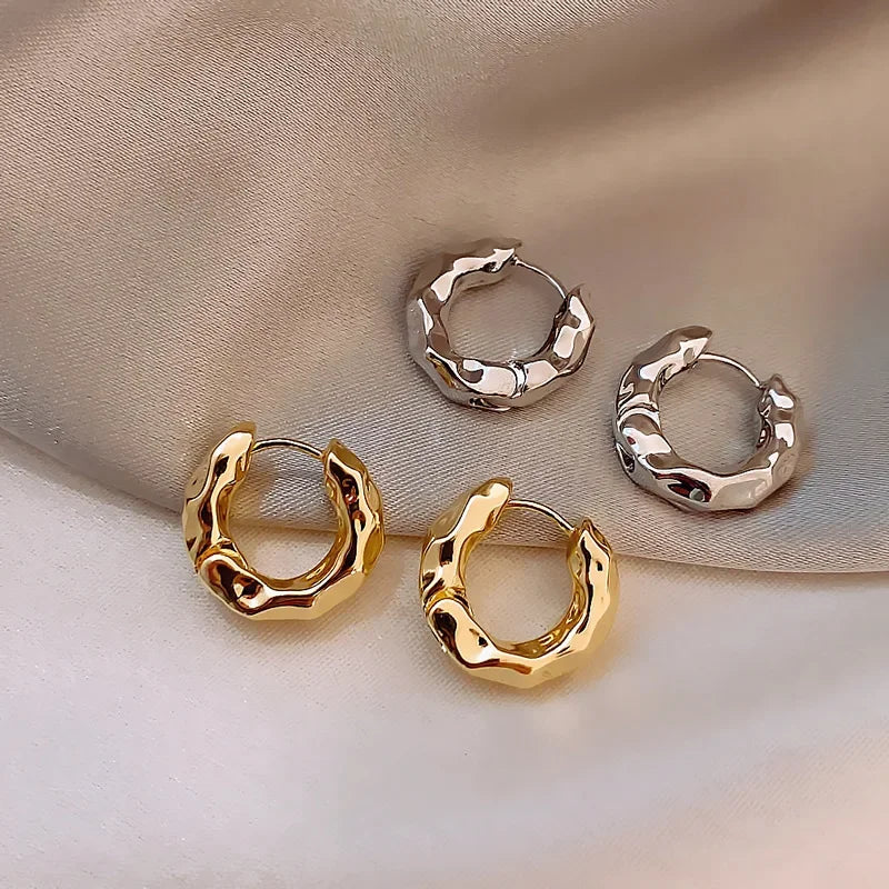 Zenat 925 Sterling Silver Hoop Earrings – Trendy Women