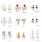 Zenat White Flower Pearl Drop Earrings – Statement Jewelry
