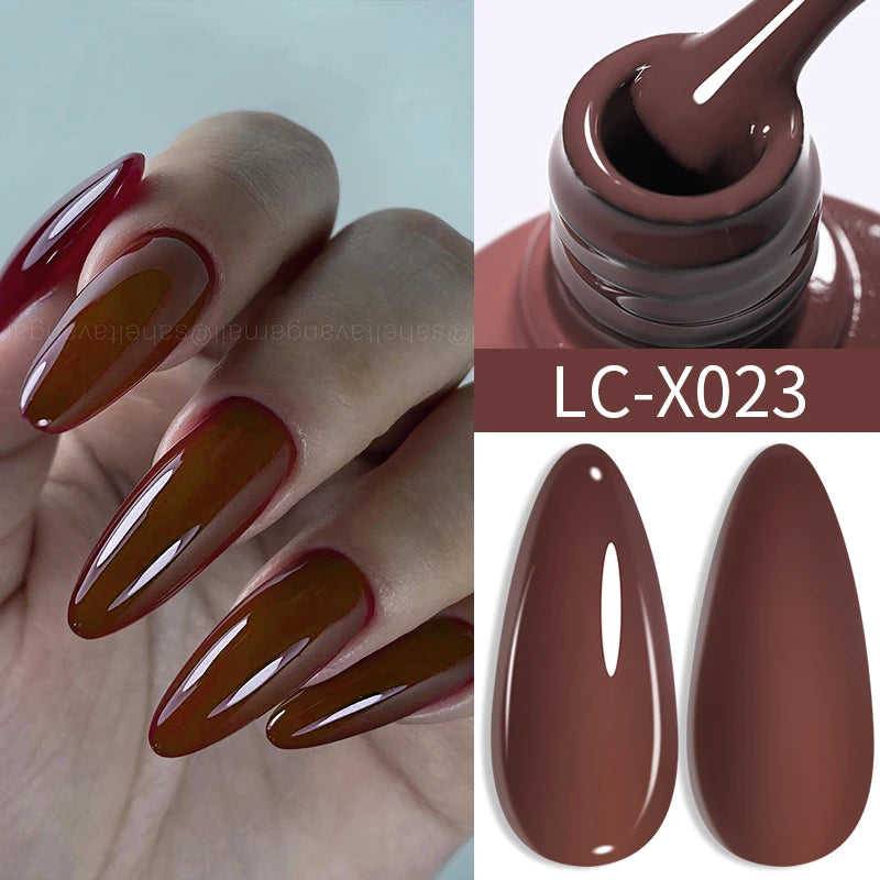 Zenat Red Autumn Winter Gel Nail Polish