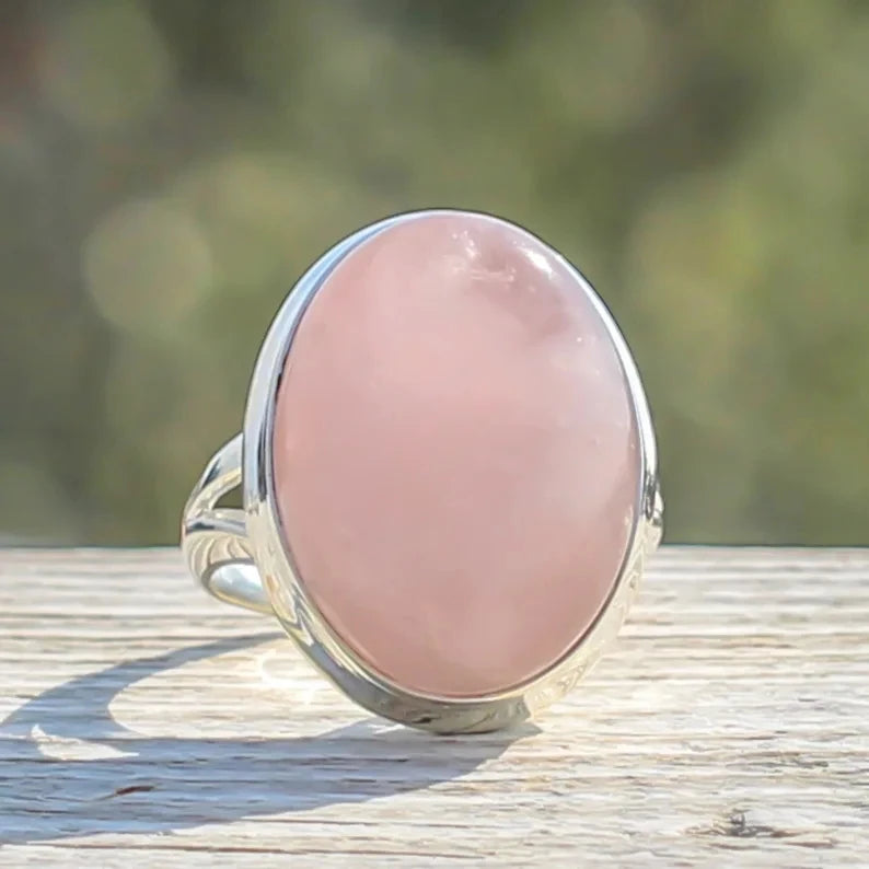 Zenat Pink Zirconia Trendy Sweet and Romantic Engagement Rings