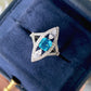 Zenat Sea Blue Cubic Zirconia Women’s Ring