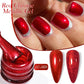 Zenat Bright Red Sparkling Glitter Gel Nail Polish