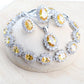 Zenat Blue Zirconia Silver 925 Women Bridal  Necklace Set