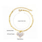 Zenat Stainless Steel Heart Coin Charm Bracelet for Women