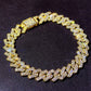 Zenat Iced Out Chunky Cuban Anklet for Women