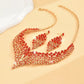 Zenat 3PC Conical Leaf Necklace Set for Dulhan