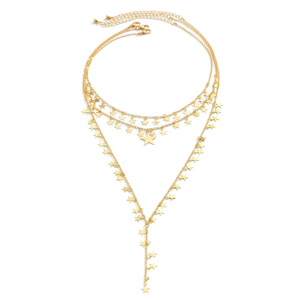 Zenat 3Pcs/Set Sexy Goth Star Tassel Long Pendant