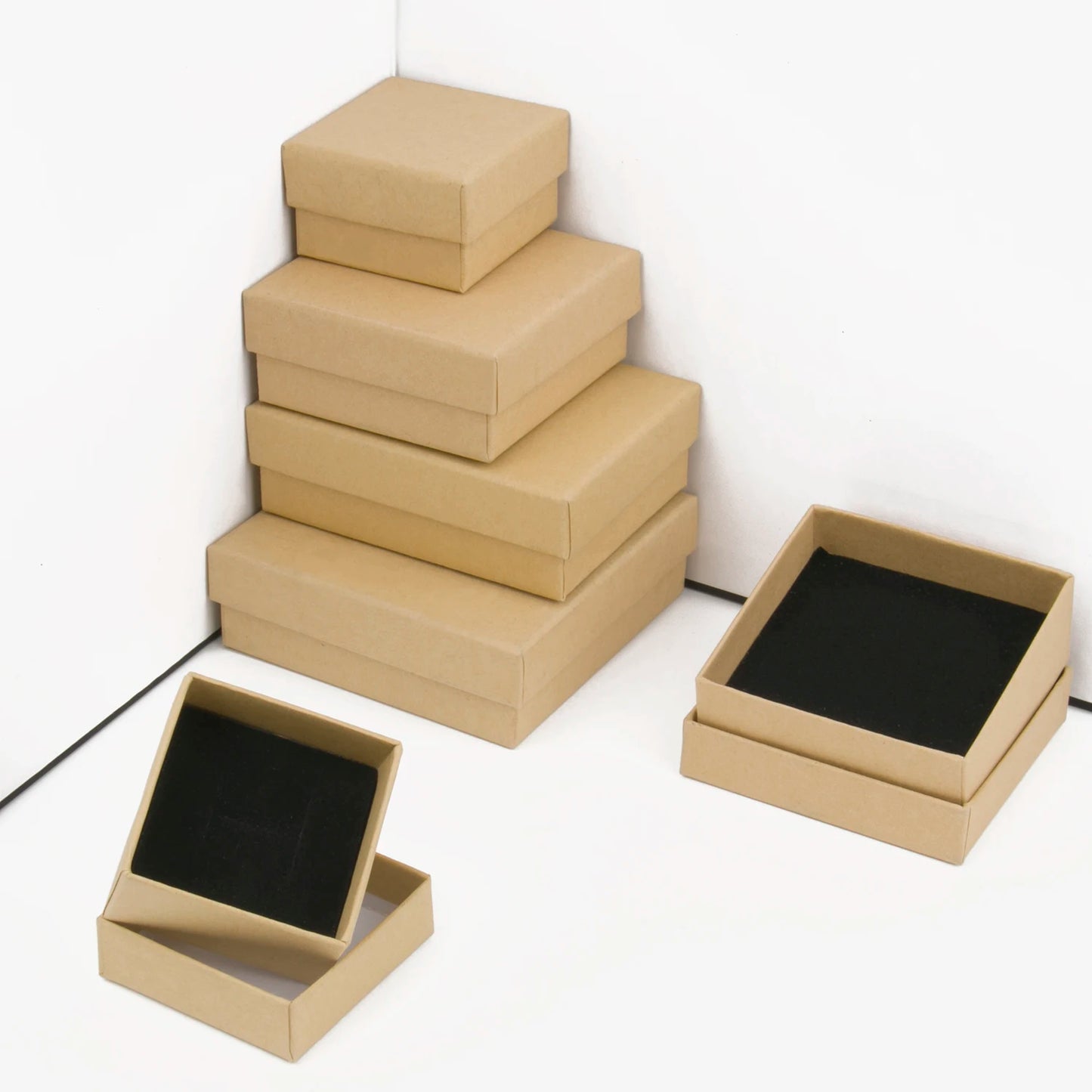 Multi Size Square Ribbon Jewelry Box