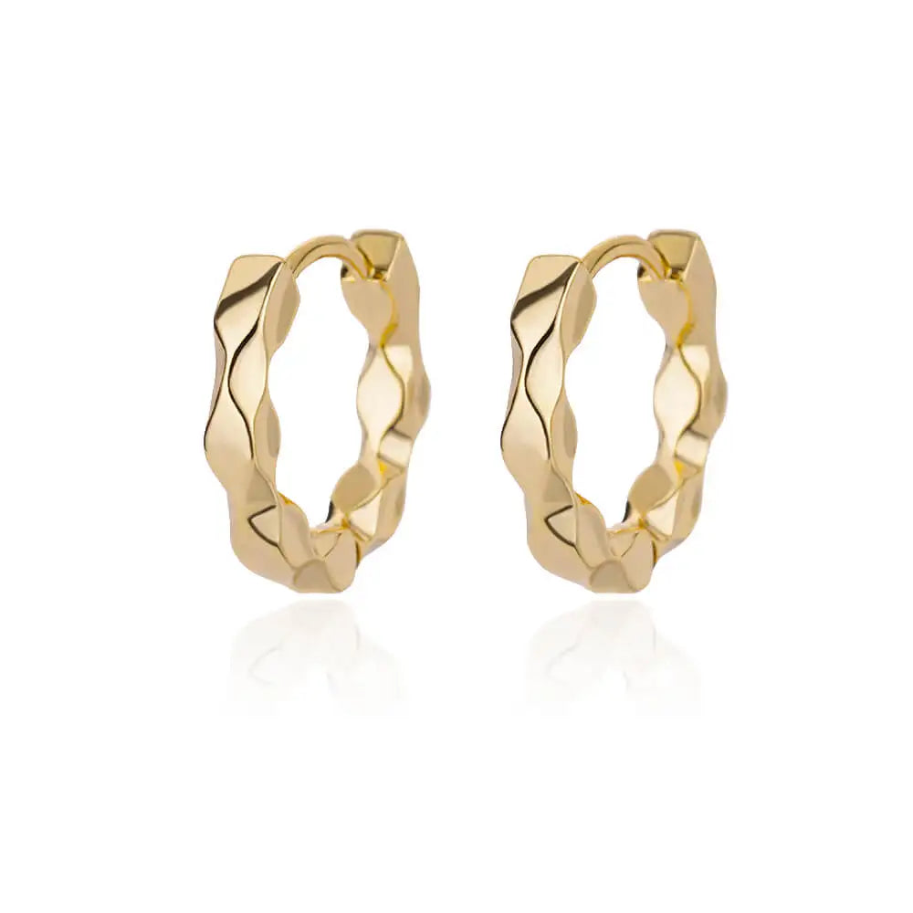Zenat Elegant Round Hoop Earrings – Luxury Stainless Steel