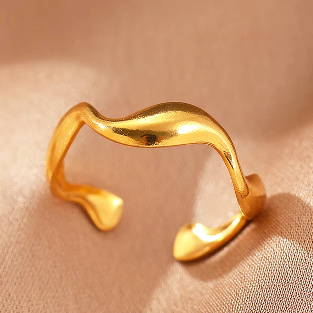 Zenat Zircon Geometric Evil Eye Adjustable Ring